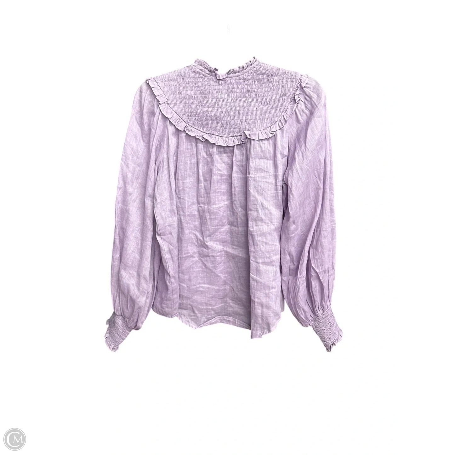 Top Long Sleeve By Fate In Purple, Size: S