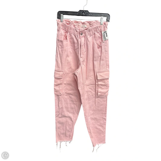 Jeans Wide Leg By Gb In Pink, Size: M