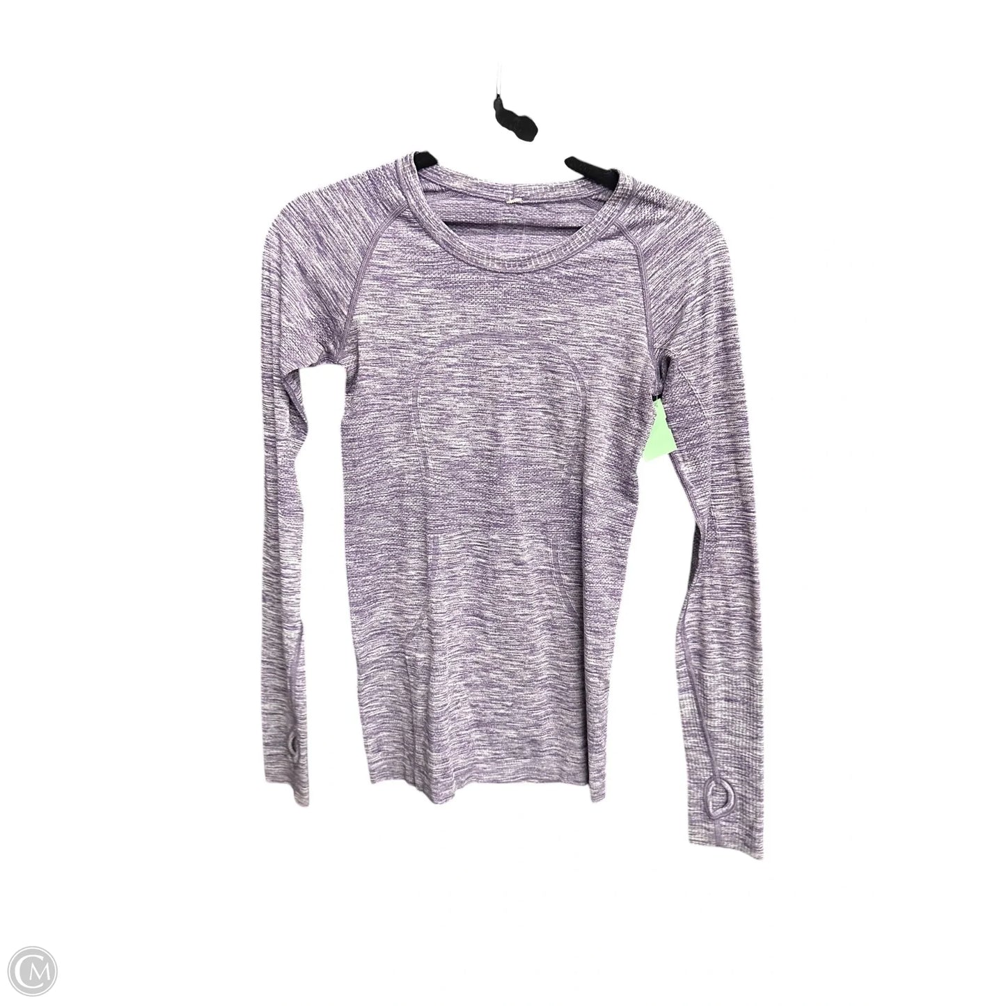 Athletic Top Long Sleeve Crewneck By Lululemon In Purple, Size: S