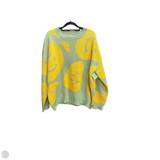 Sweater By Altard State In Green & Yellow, Size: S