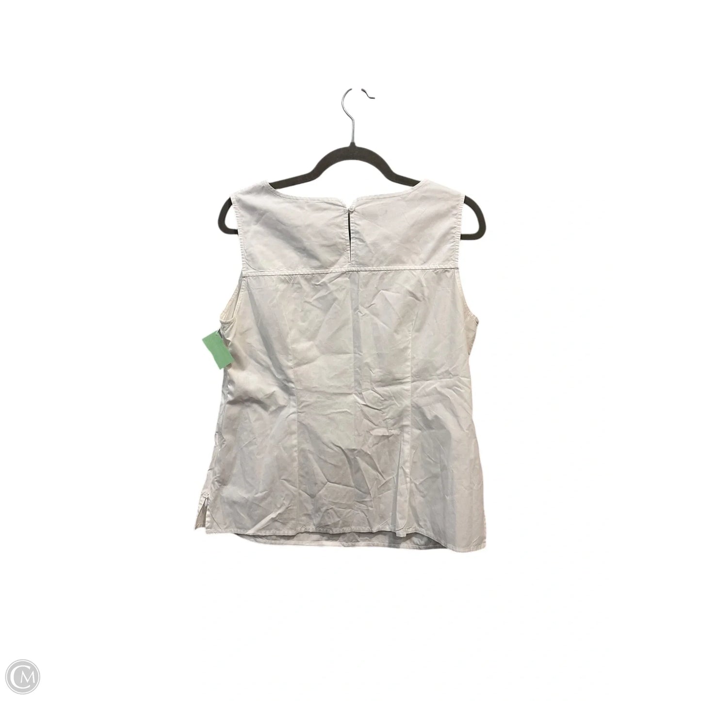 Top Sleeveless By Talbots In White, Size: S