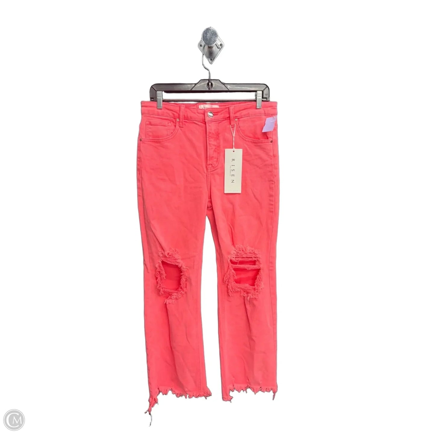 Jeans Straight By Risen In Coral, Size: 12