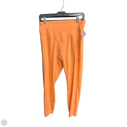 Athletic Leggings By Halara In Orange, Size: L