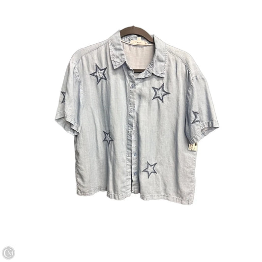 Top Short Sleeve By Jane And Delancey In Blue, Size: 0