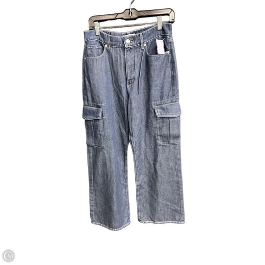 Jeans Wide Leg By Loft In Navy, Size: 6