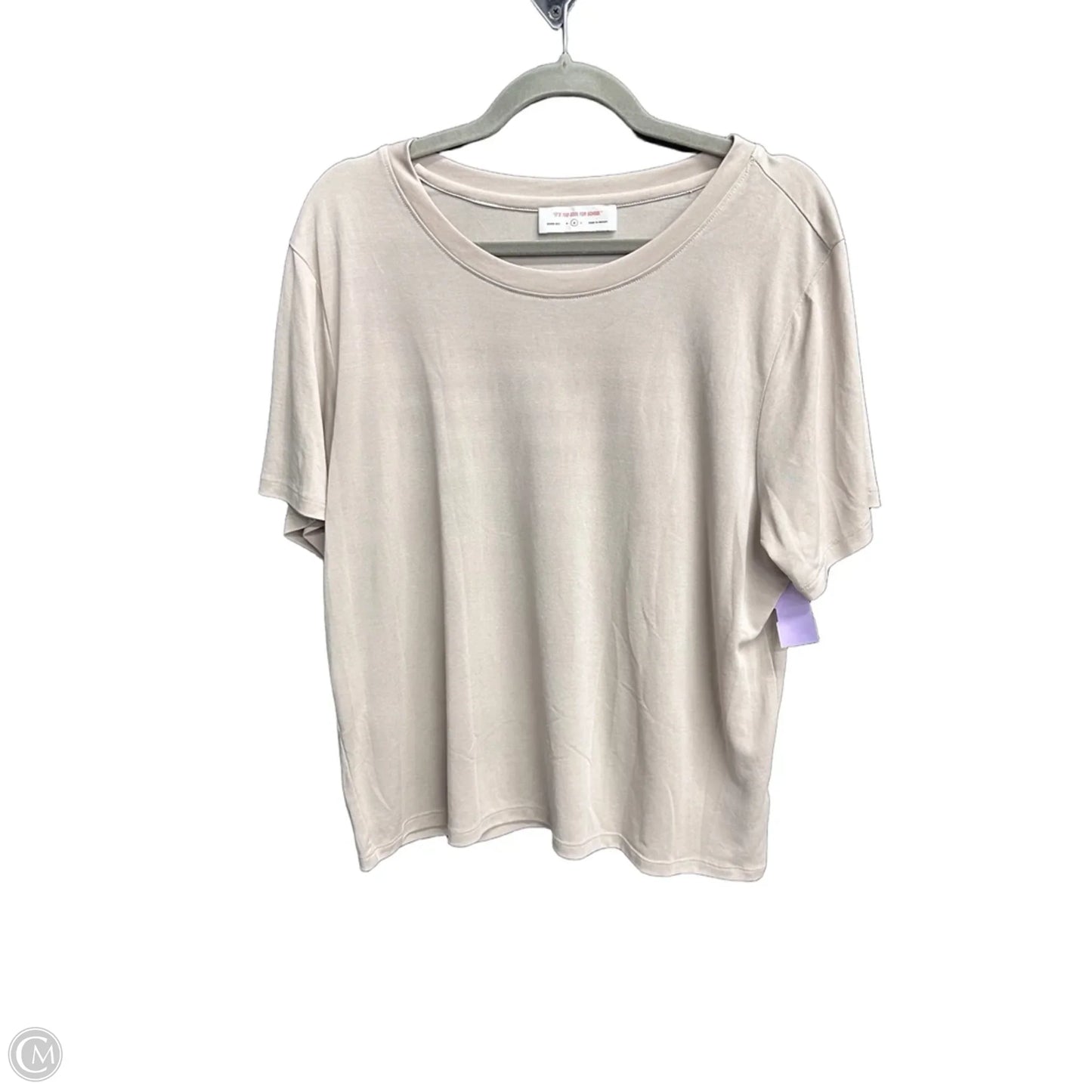 Top Short Sleeve By Double Zero In Cream, Size: M