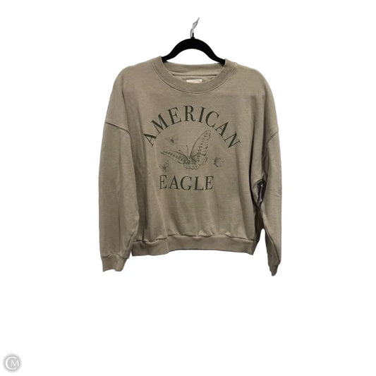 Sweatshirt Crewneck By American Eagle In Green, Size: L