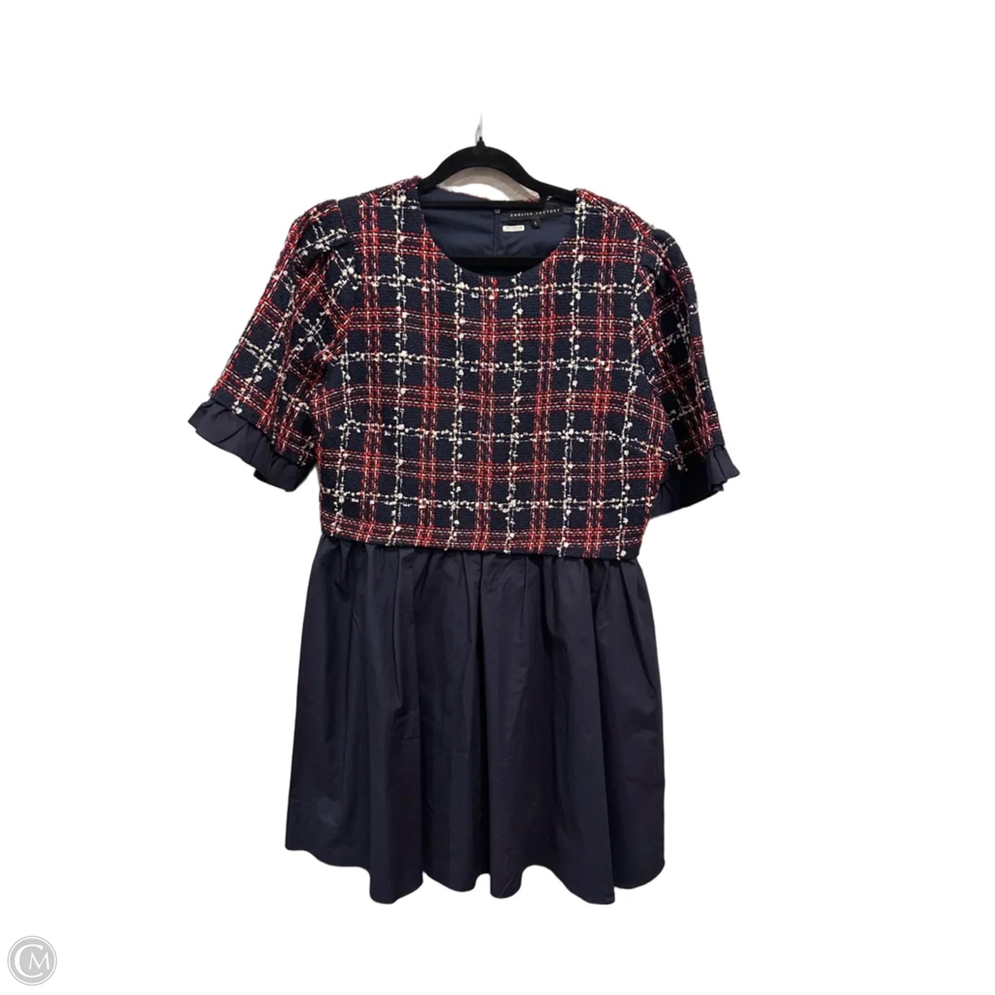Dress Casual Midi By English Factory In Navy, Size: L