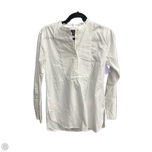 Top Long Sleeve By J. Crew In White, Size: Xs