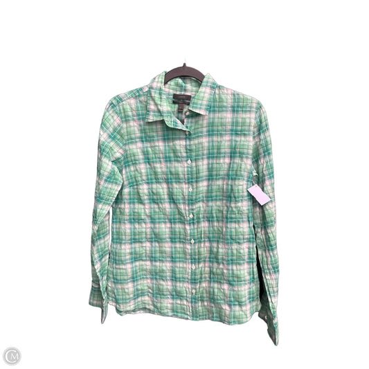 Top Long Sleeve By J. Crew In Green, Size: M