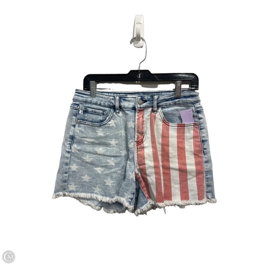 Shorts By Judy Blue In Blue Red & White, Size: L