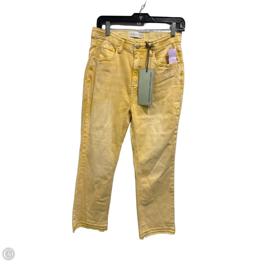 Jeans Straight By Clothes Mentor In Yellow, Size: 12