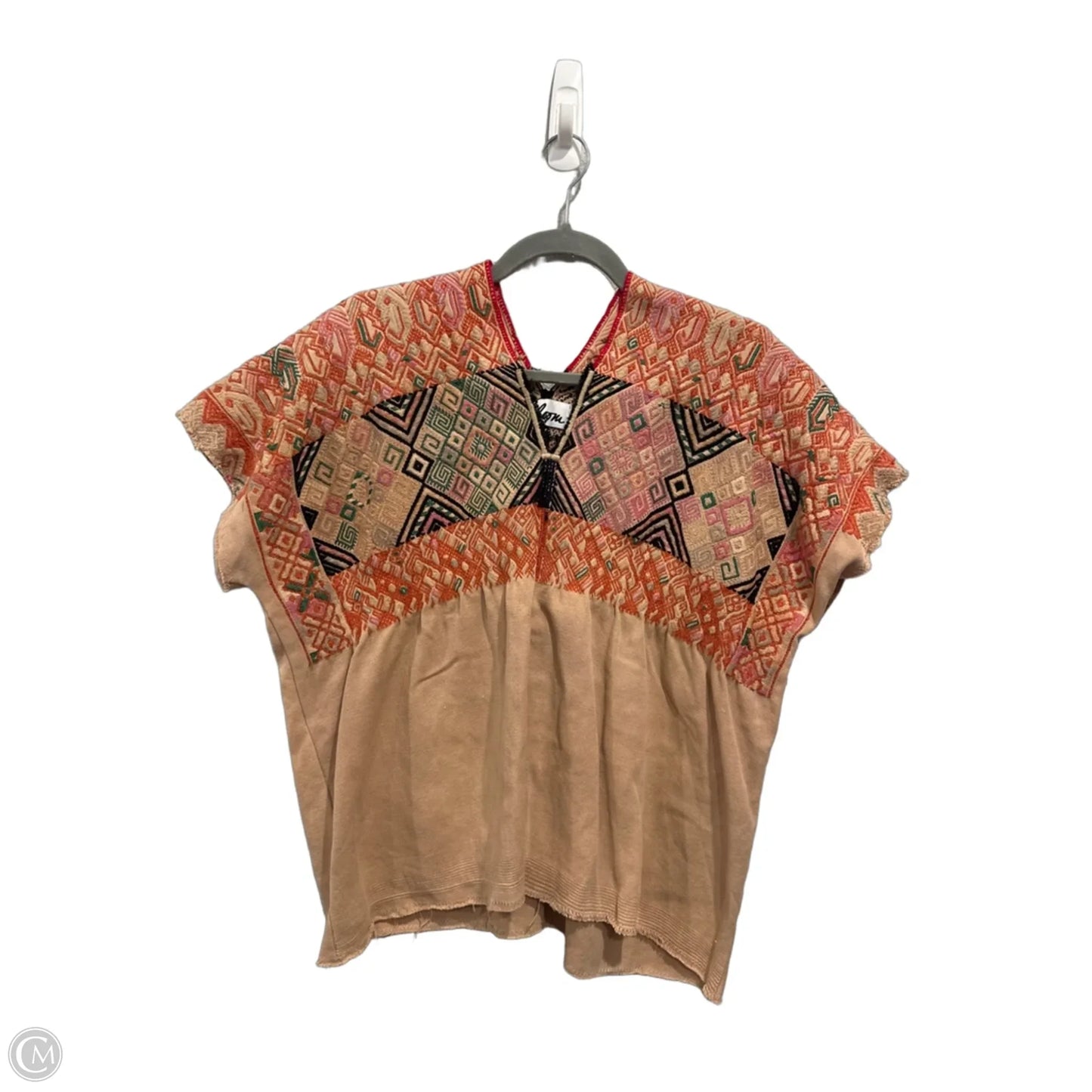 Top Short Sleeve By Clothes Mentor In Brown, Size: L