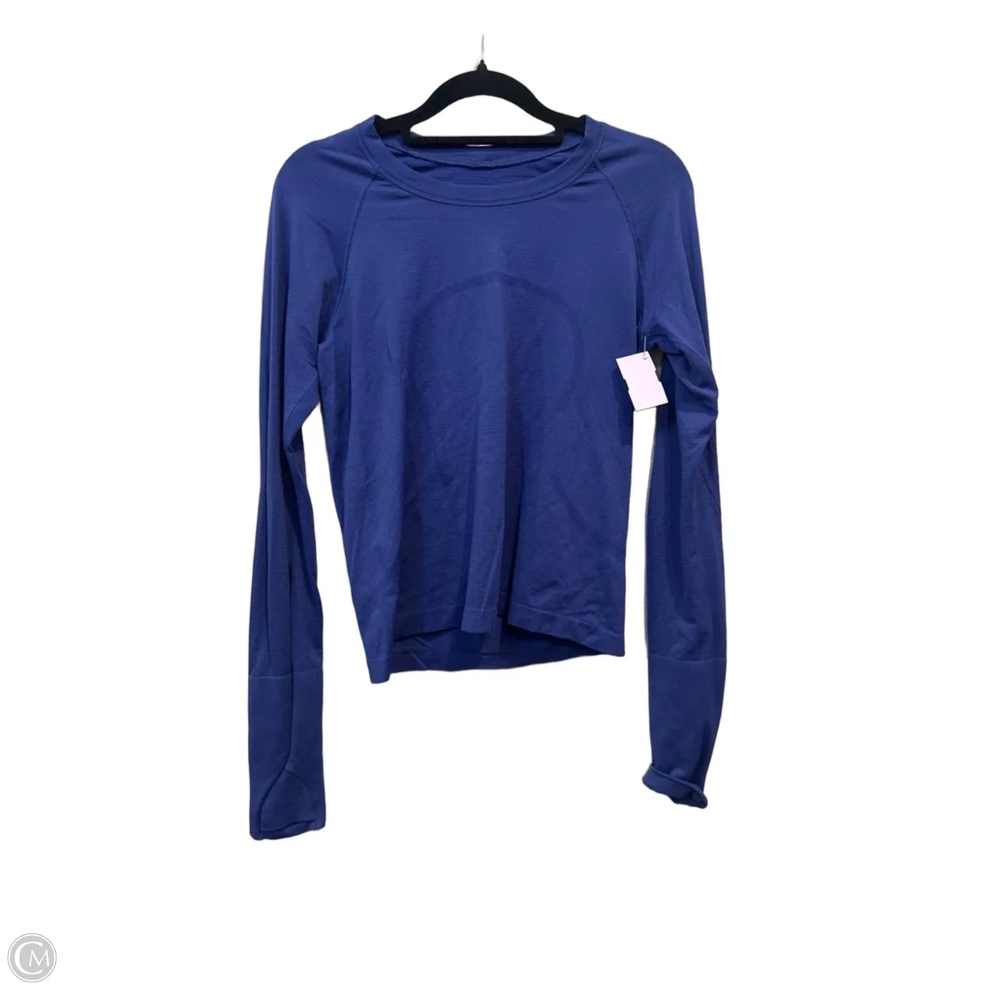 Athletic Top Long Sleeve Crewneck By Lululemon In Blue, Size: S