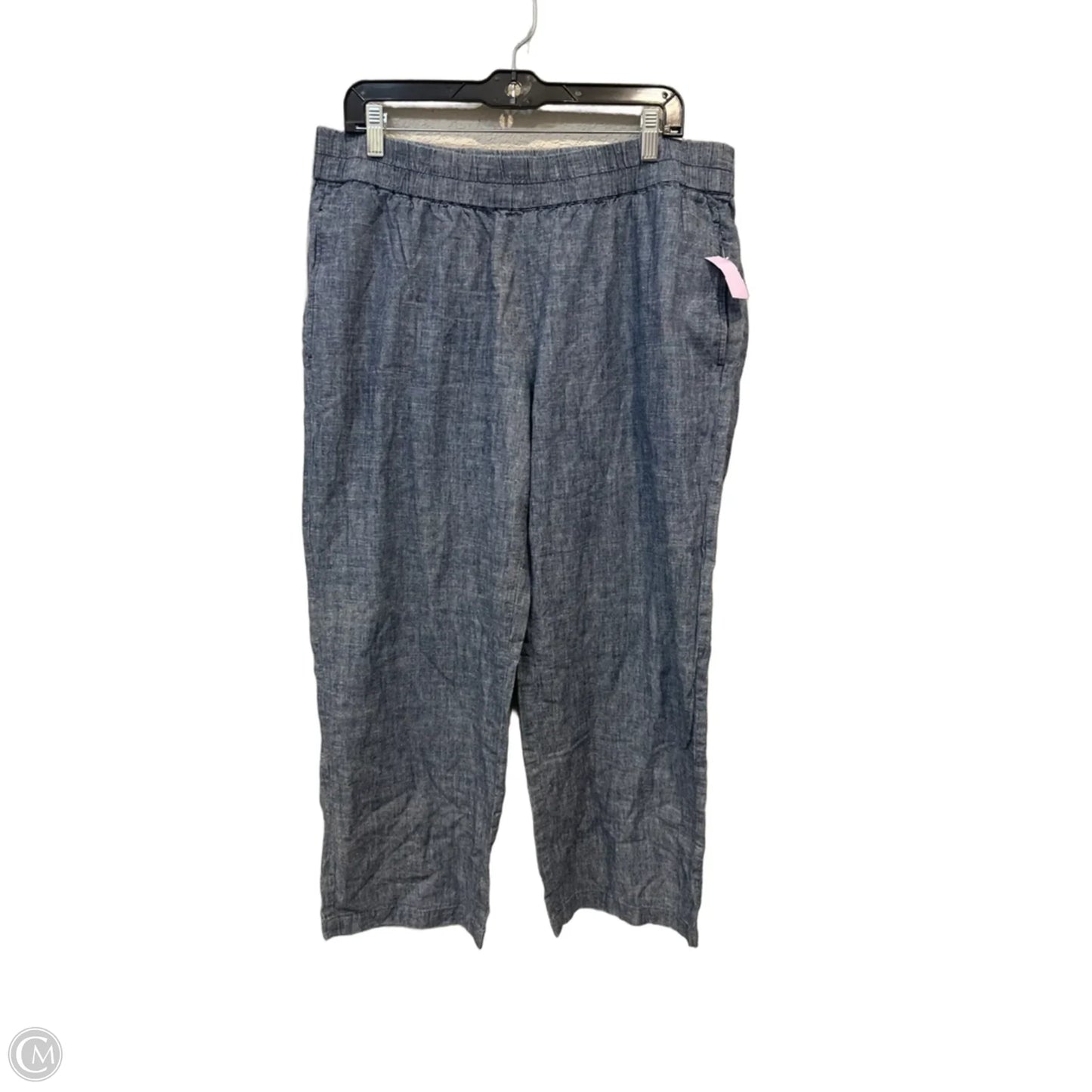 Pants Linen By Eileen Fisher In Blue, Size: L