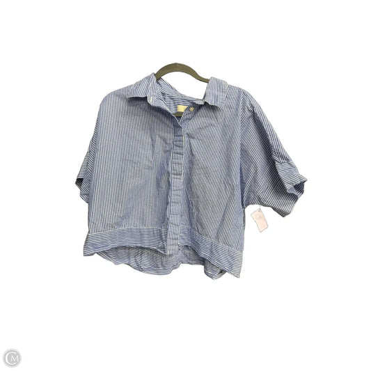 Top Short Sleeve By Loft In Blue, Size: Xl
