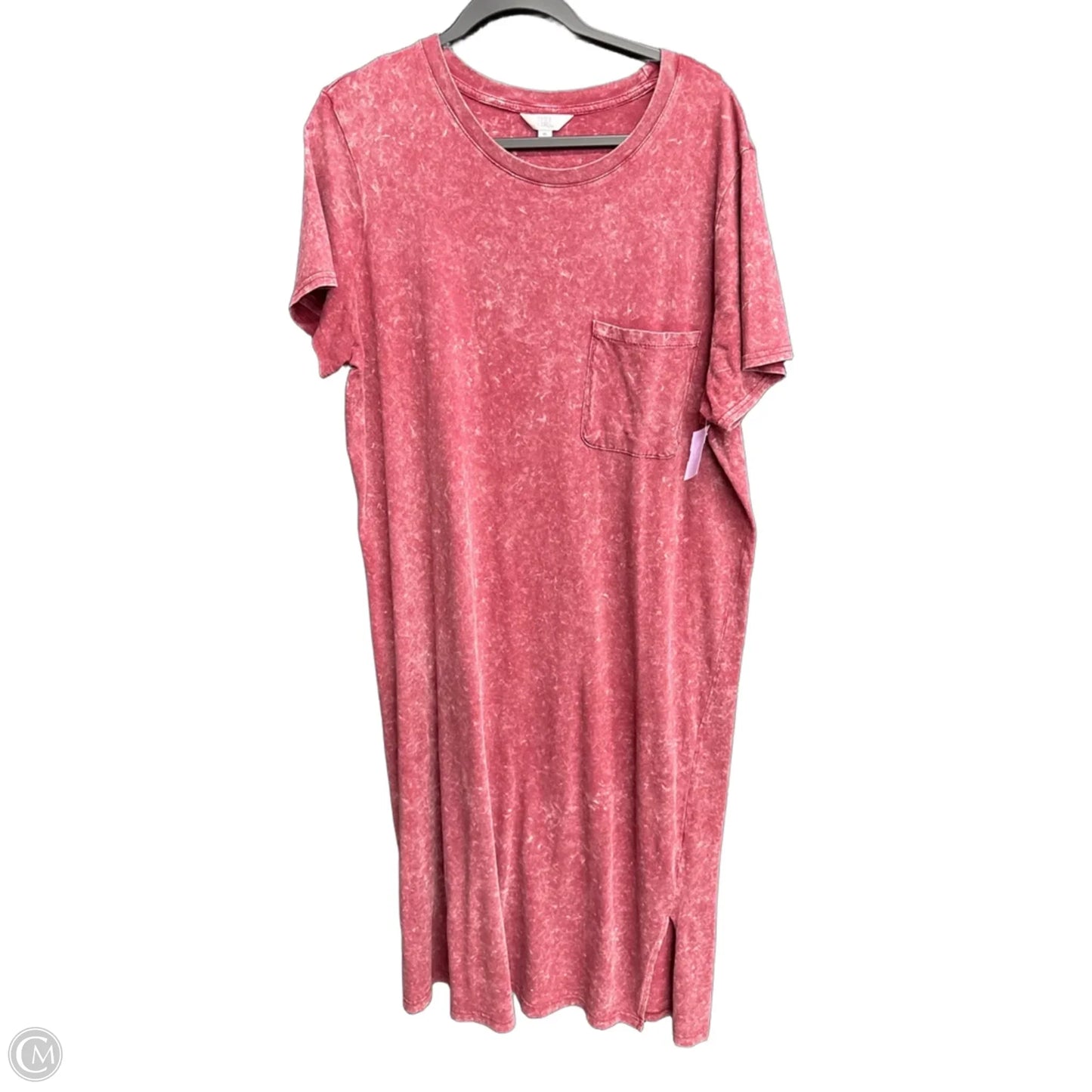 Dress Casual Maxi By Time And Tru In Maroon, Size: Xl