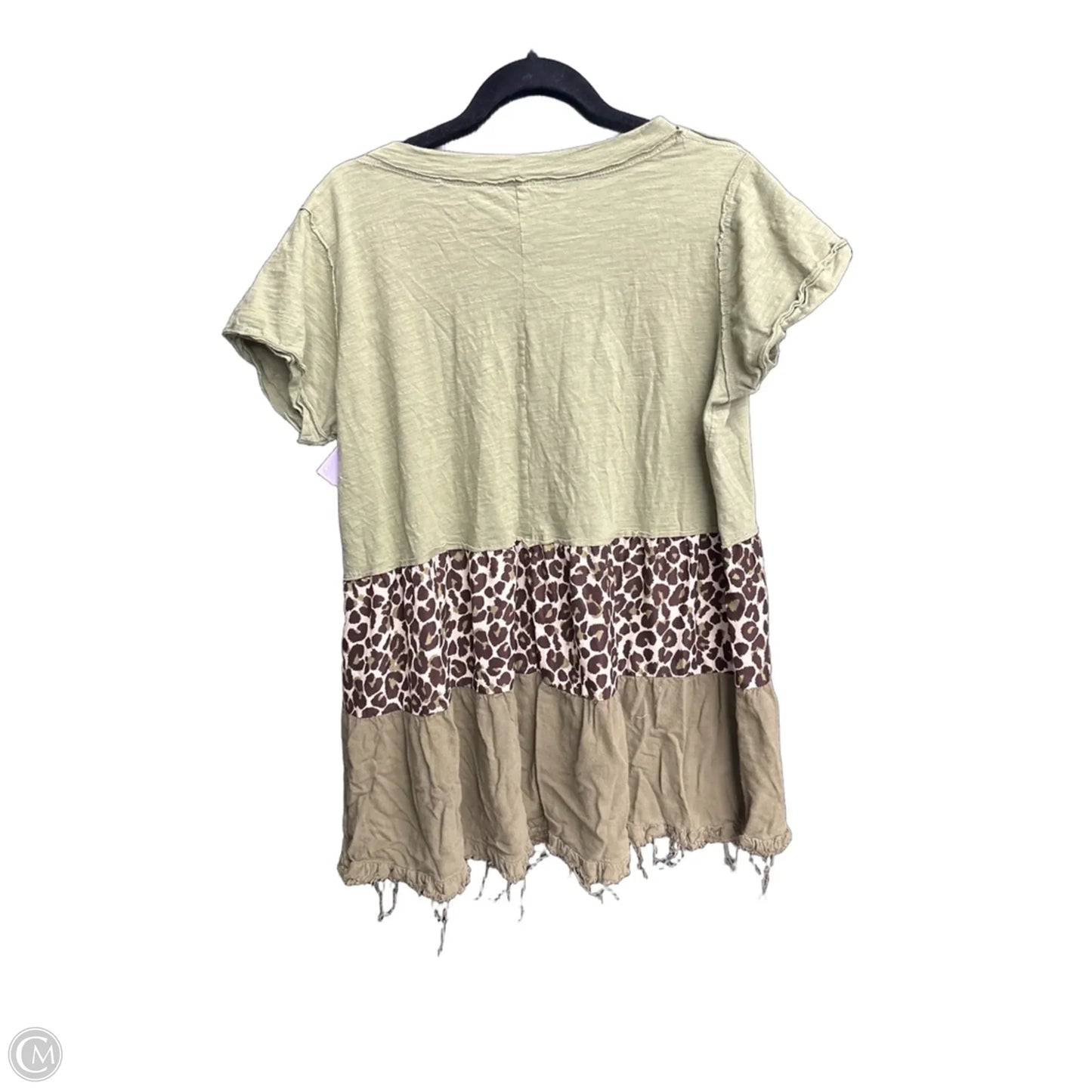 Top Short Sleeve By Umgee In Green, Size: M