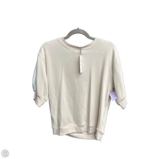 Top Short Sleeve By Nine Britton In Cream, Size: S