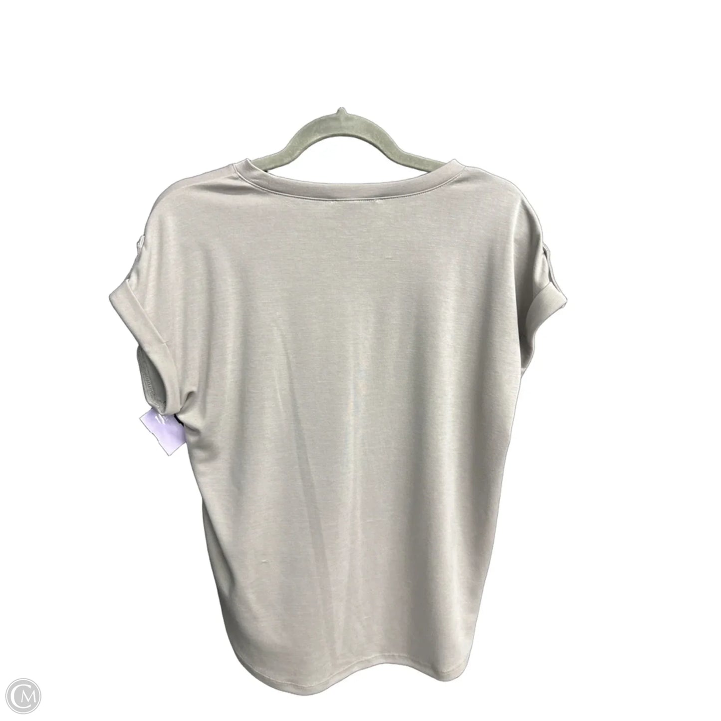Top Short Sleeve By Cable And Gauge In Grey, Size: S