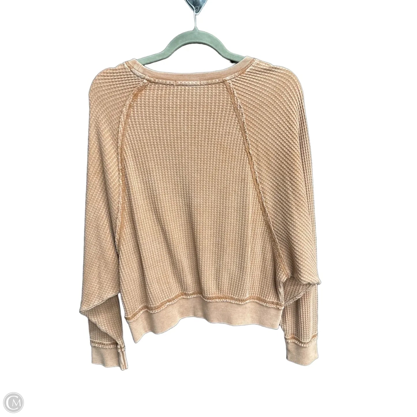 Top Long Sleeve By Z Supply In Brown, Size: S