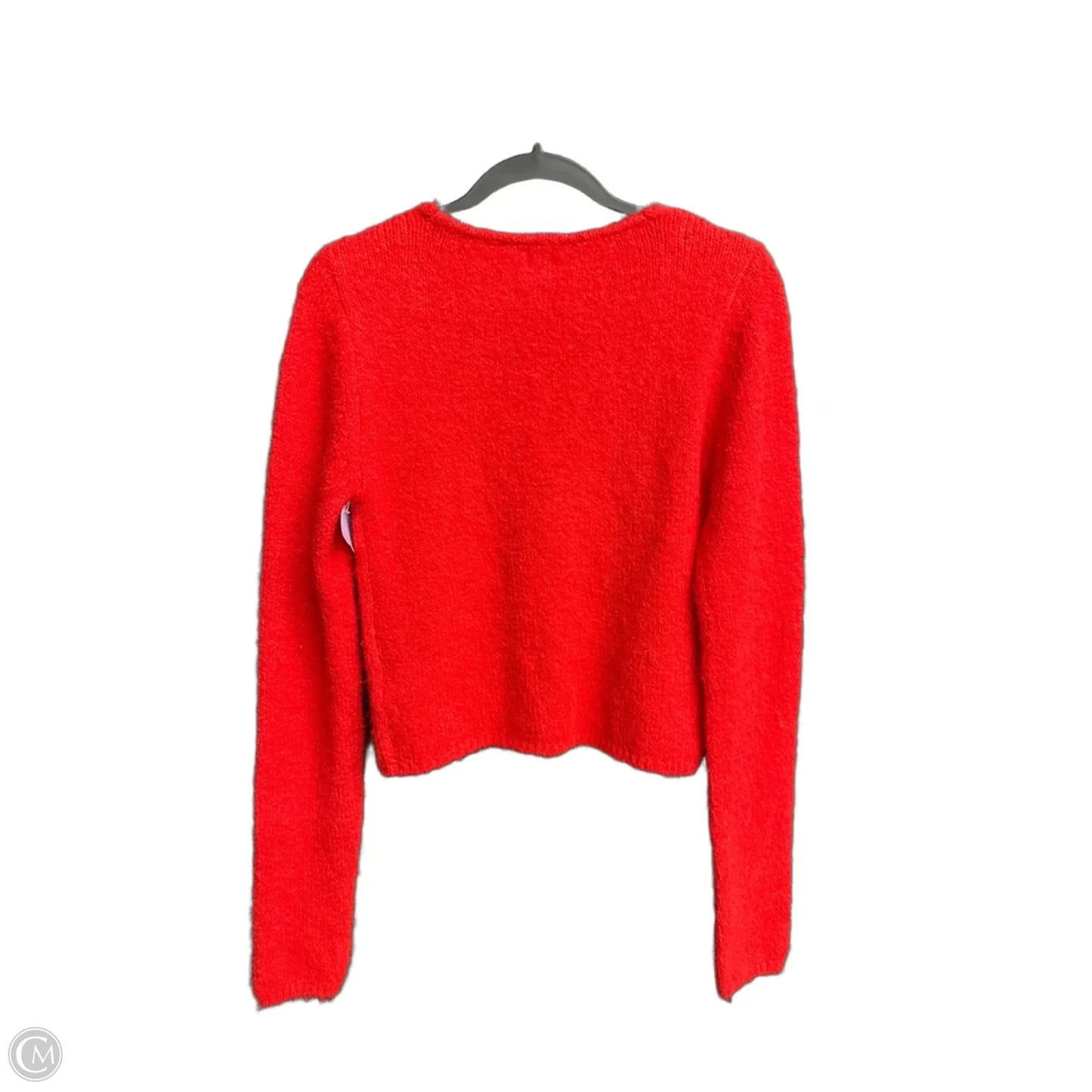 Sweater Cardigan Cashmere By Bdg In Red, Size: L