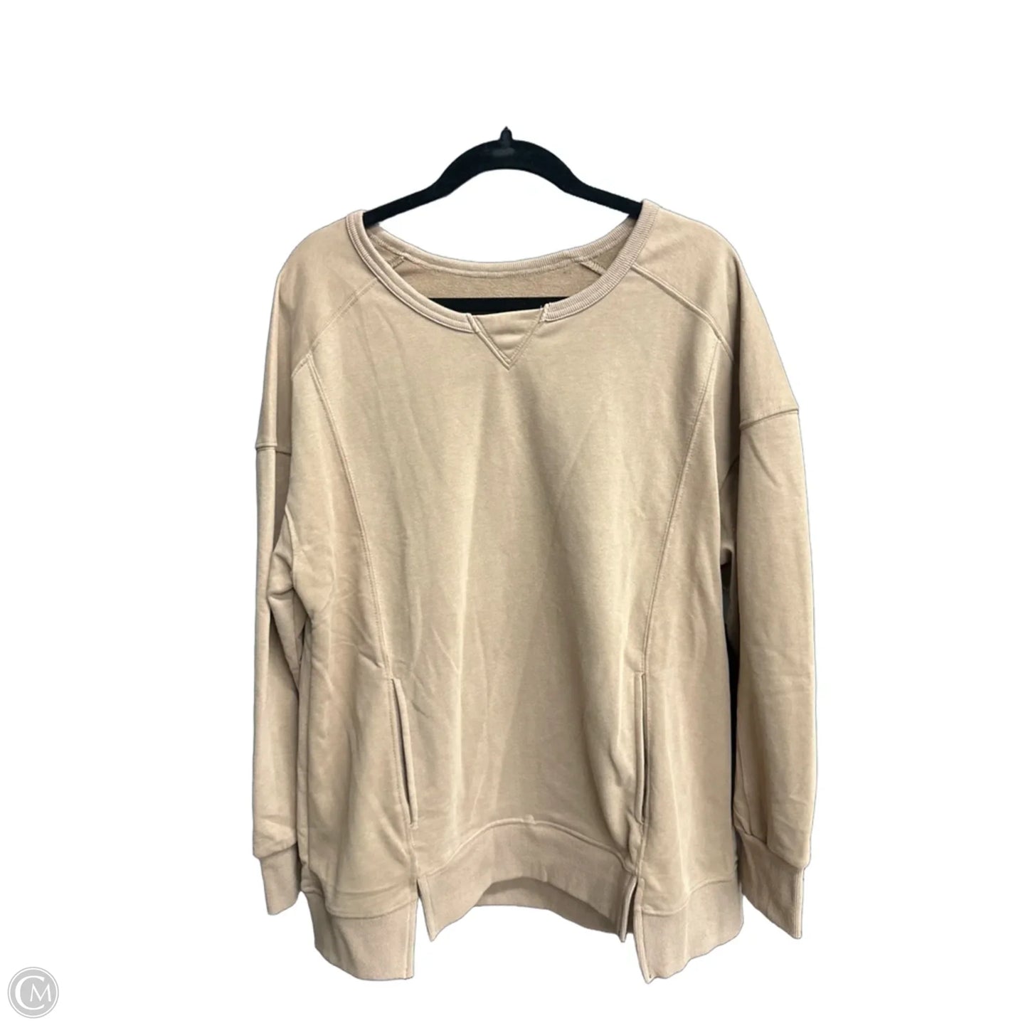 Top Long Sleeve By Clothes Mentor In Brown, Size: M