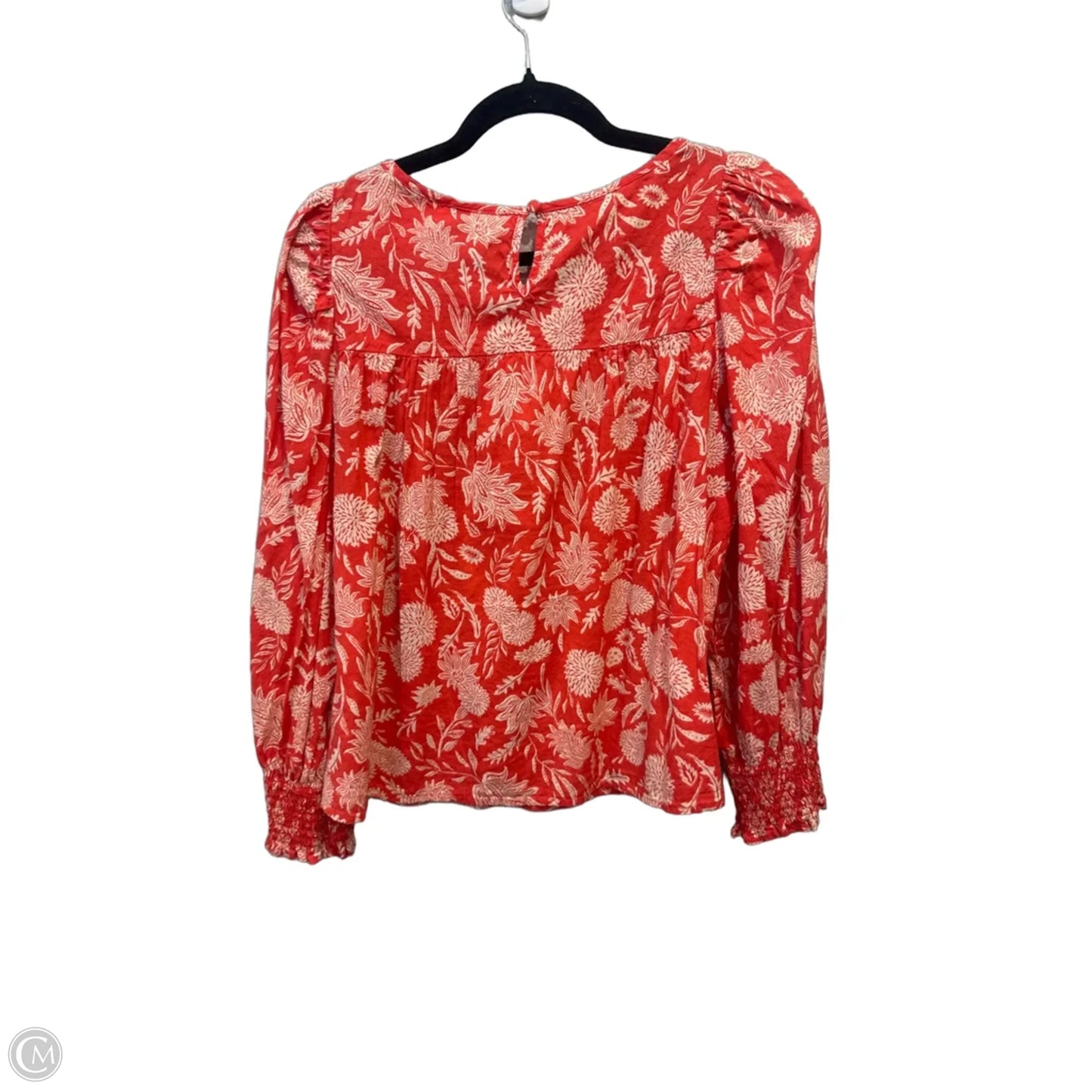 Top Long Sleeve By Universal Thread In Red, Size: M
