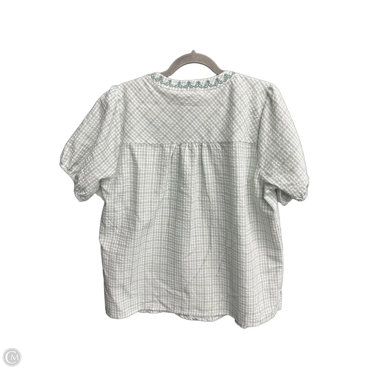 Top Short Sleeve By Savanna Jane In Green, Size: L