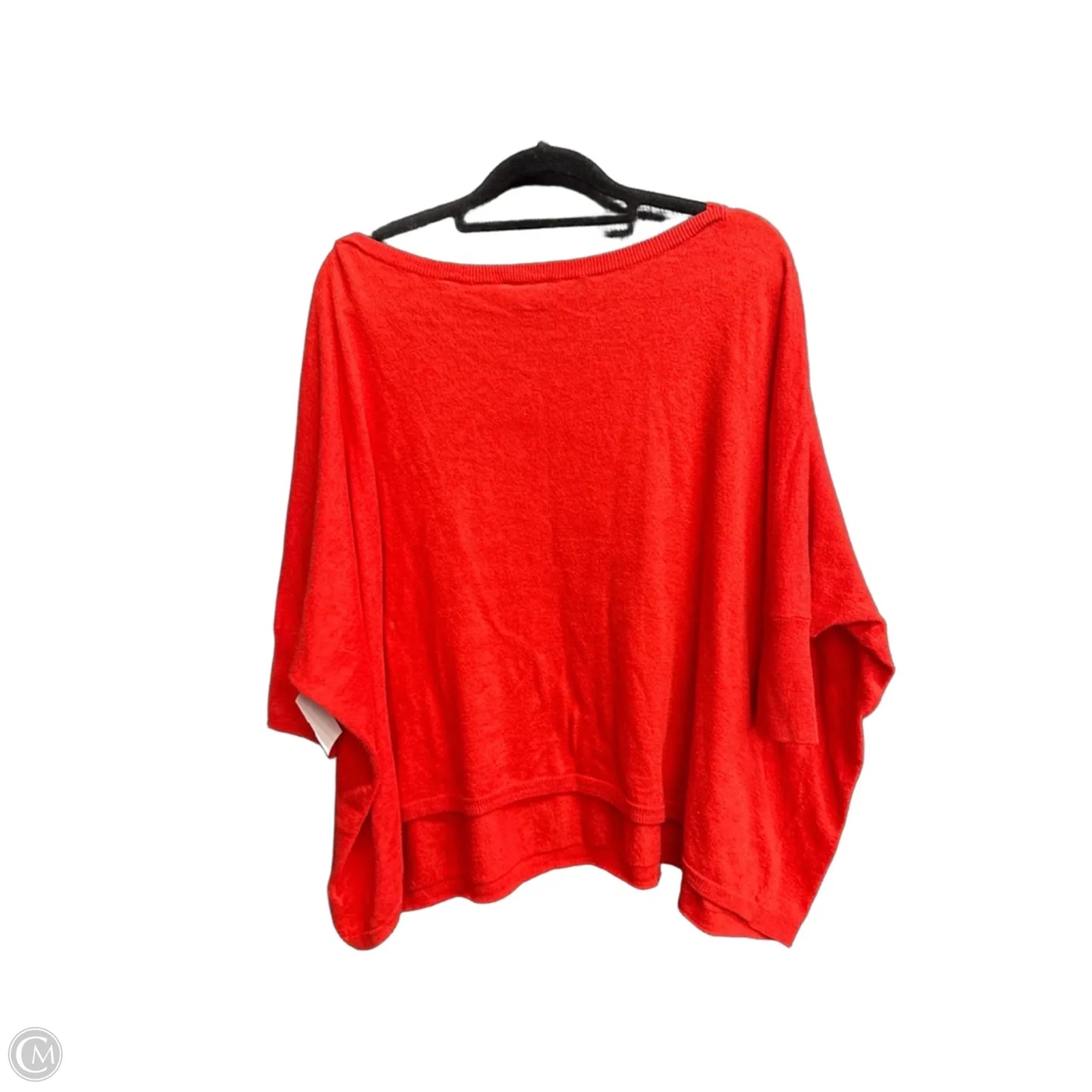 Sweater Short Sleeve By Cabi In Red, Size: M