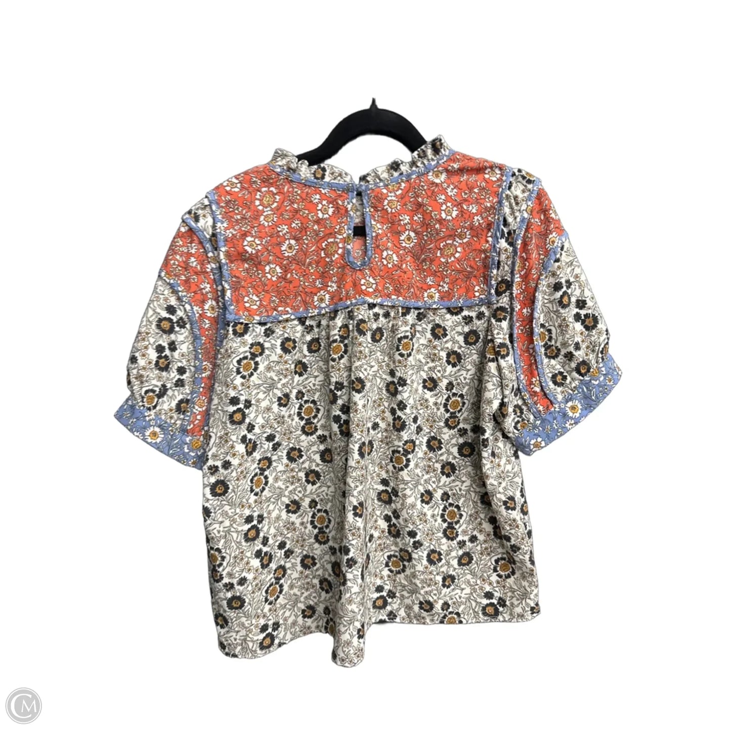 Top Short Sleeve By Thml In Black & White, Size: Xl