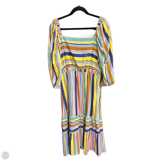 Dress Casual Maxi By Donna Morgan In Striped Pattern, Size: 12