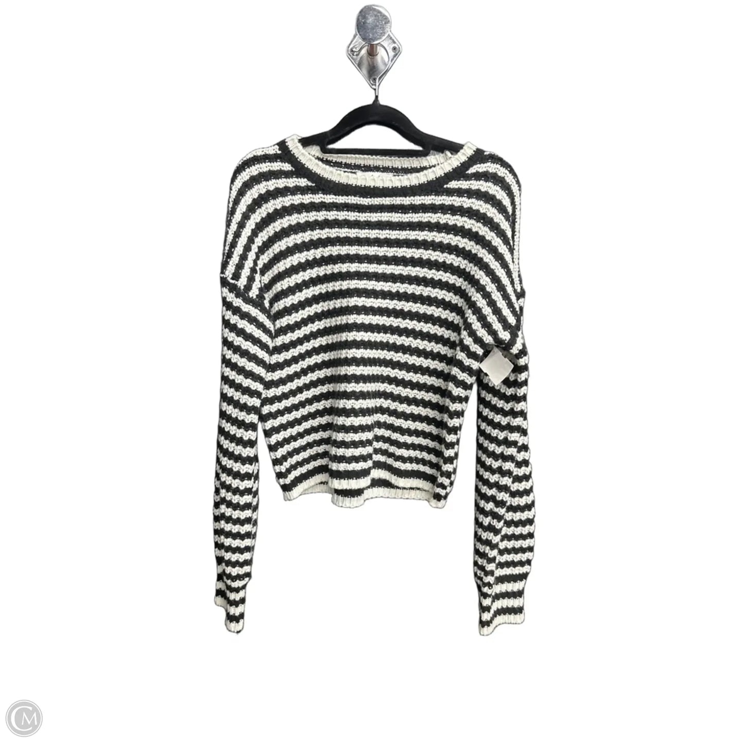 Sweater By Derek Heart In Black & White, Size: M