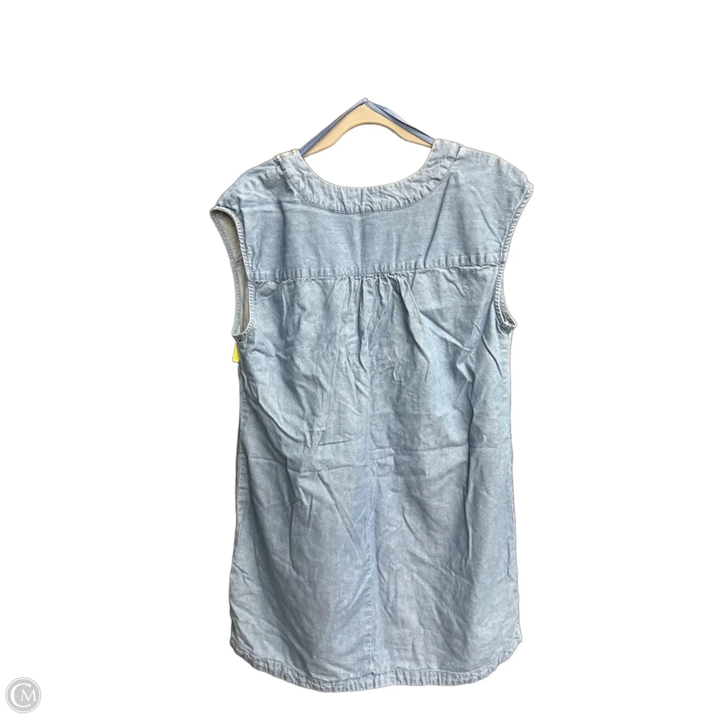 Dress Casual Midi By Knox Rose In Blue Denim, Size: L