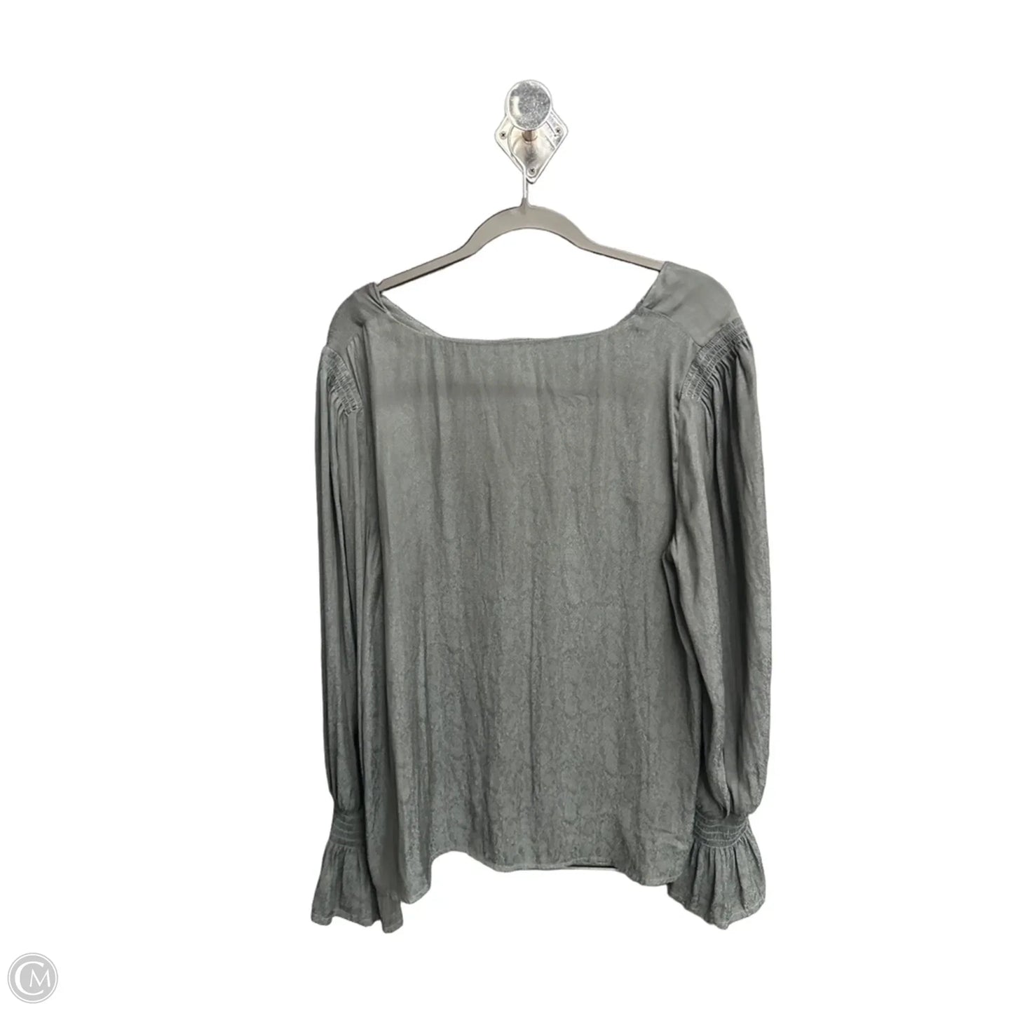 Top Long Sleeve By A New Day In Grey, Size: Xl