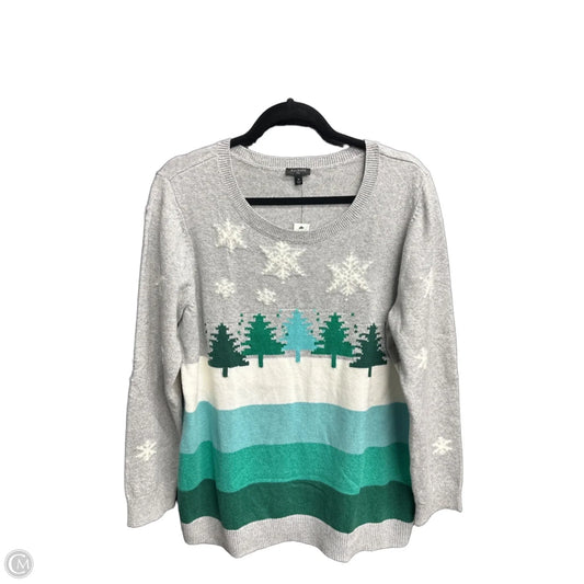 Sweater By Talbots In Grey, Size: Xl