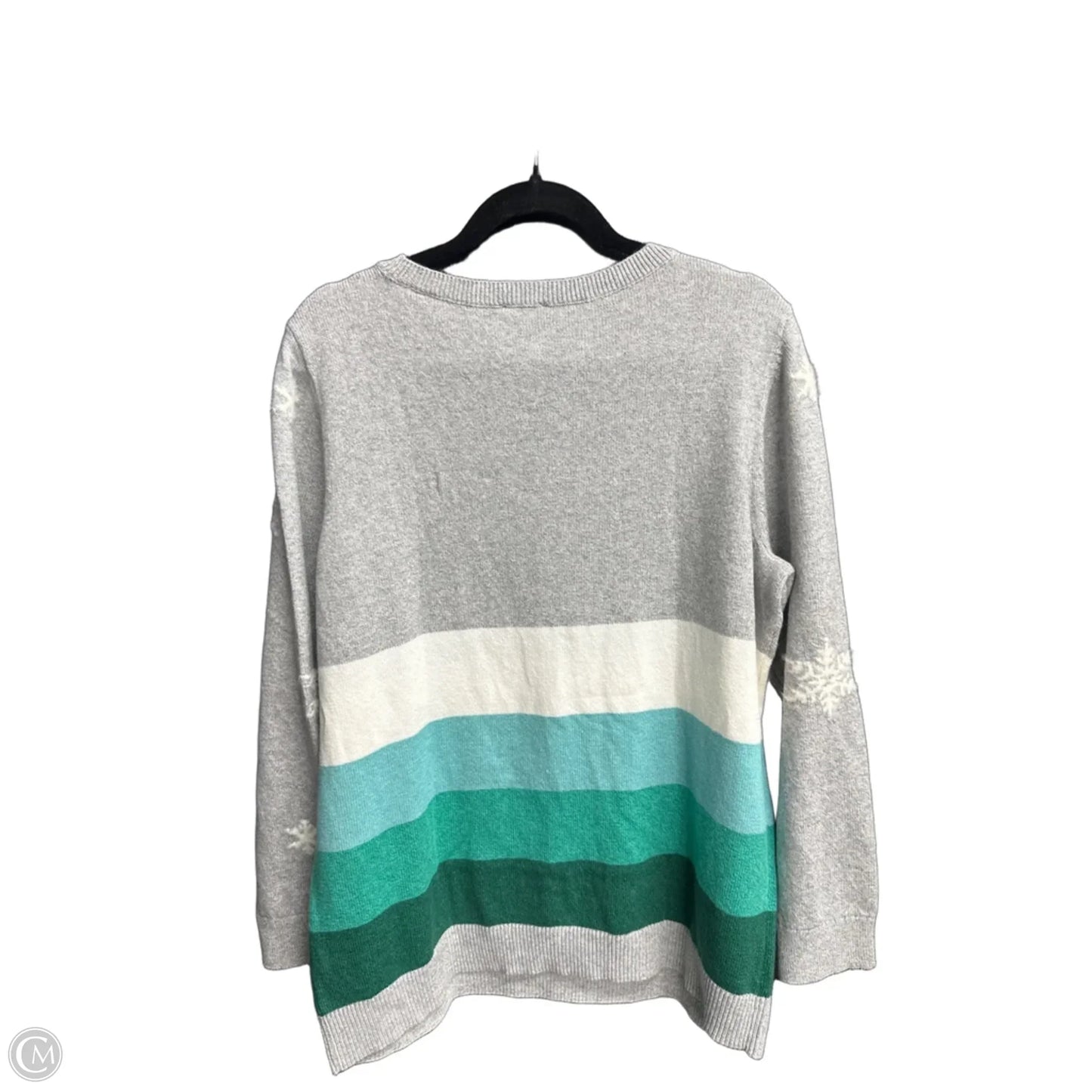 Sweater By Talbots In Grey, Size: Xl
