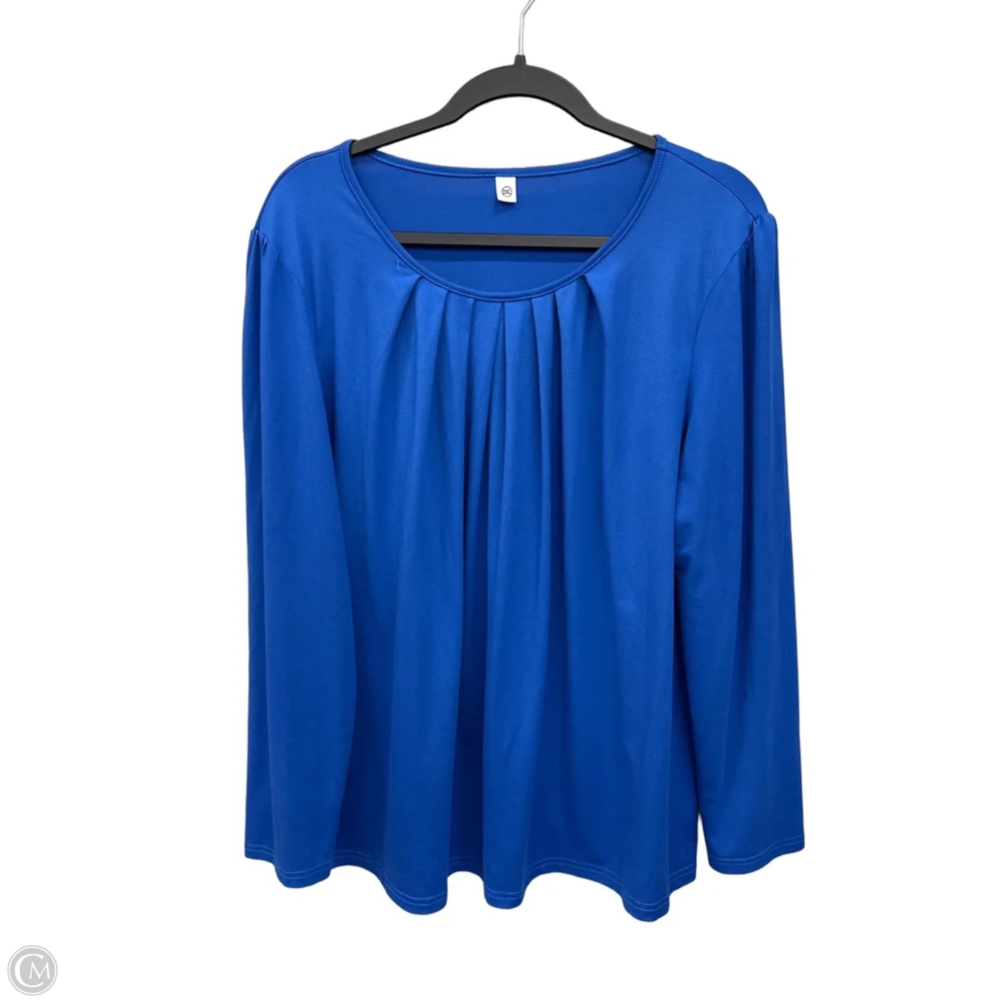 Top Long Sleeve By Clothes Mentor In Blue, Size: 2x
