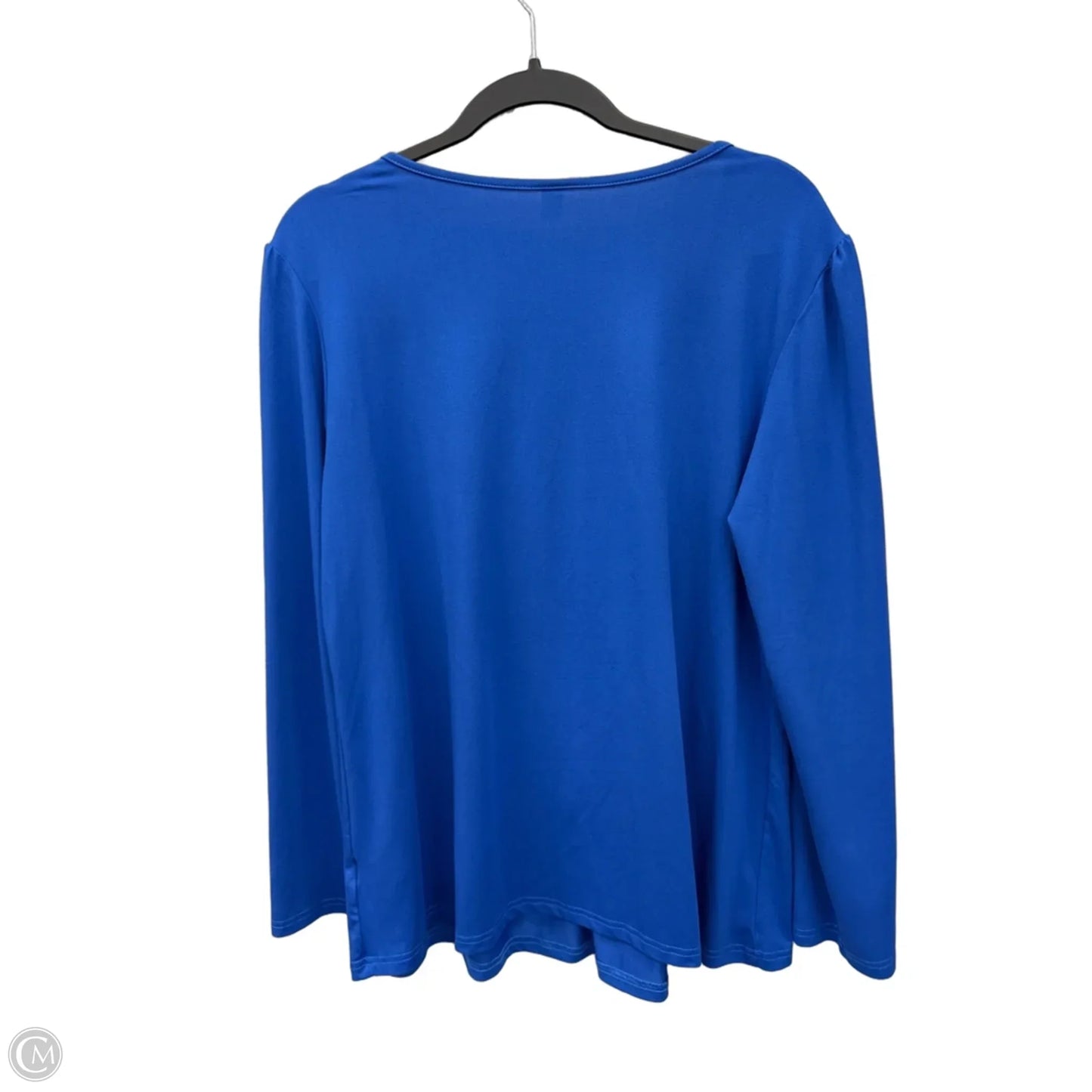 Top Long Sleeve By Clothes Mentor In Blue, Size: 2x