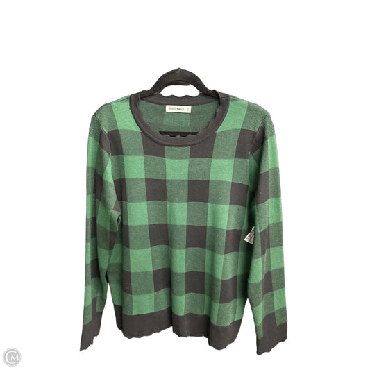 Sweater By Grace Karin In Plaid Pattern, Size: 2x