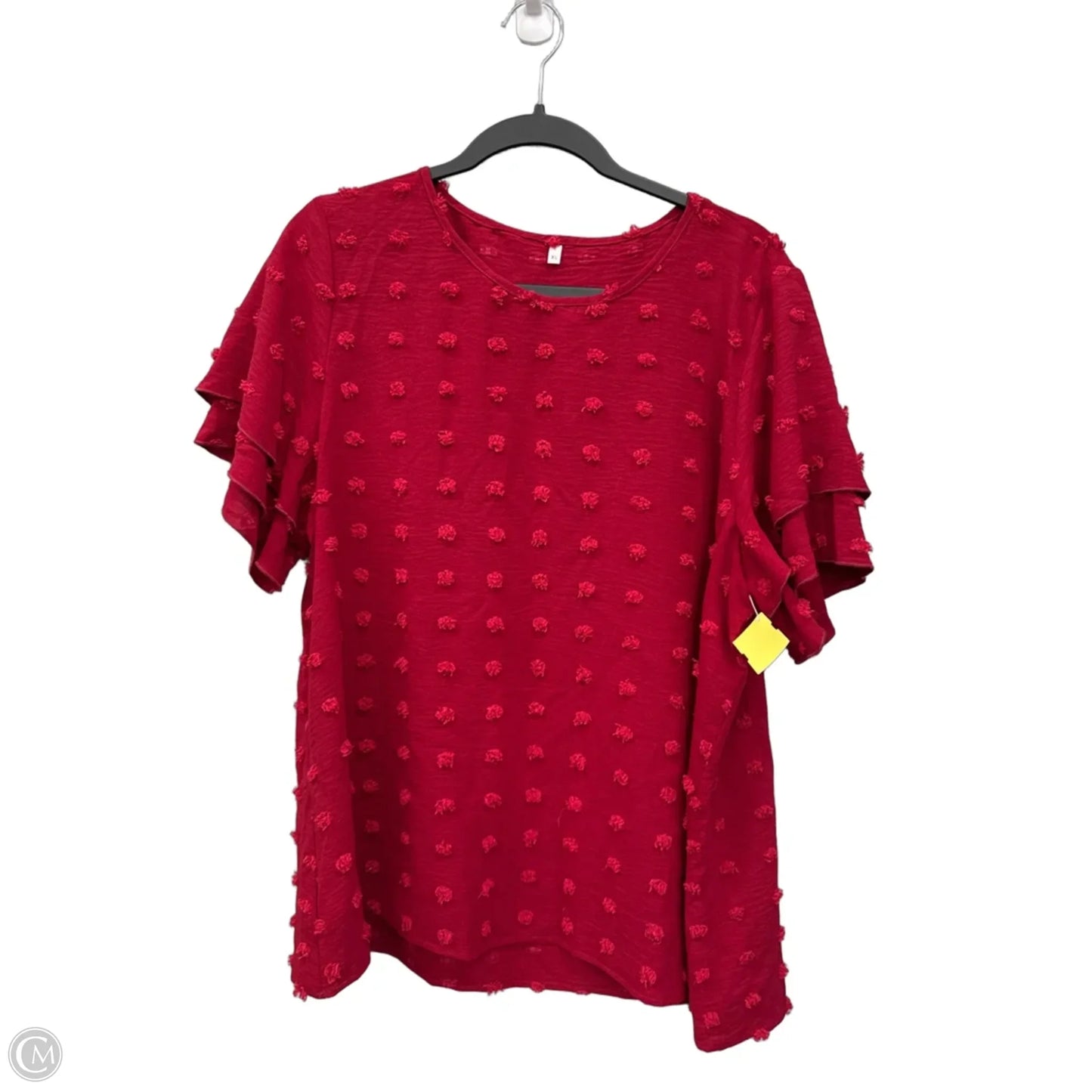 Top Short Sleeve By Clothes Mentor In Red, Size: Xl