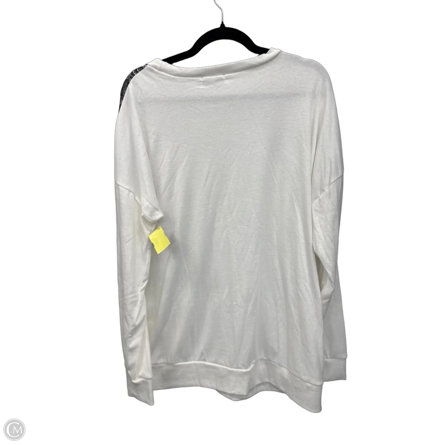 Top Long Sleeve By Clothes Mentor In White, Size: Xl
