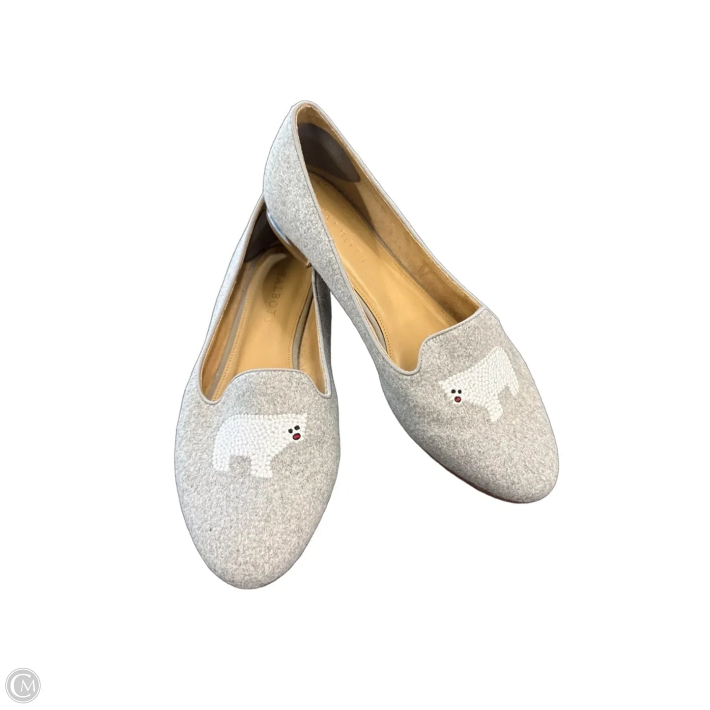 Shoes Flats By Talbots In Grey, Size: 8