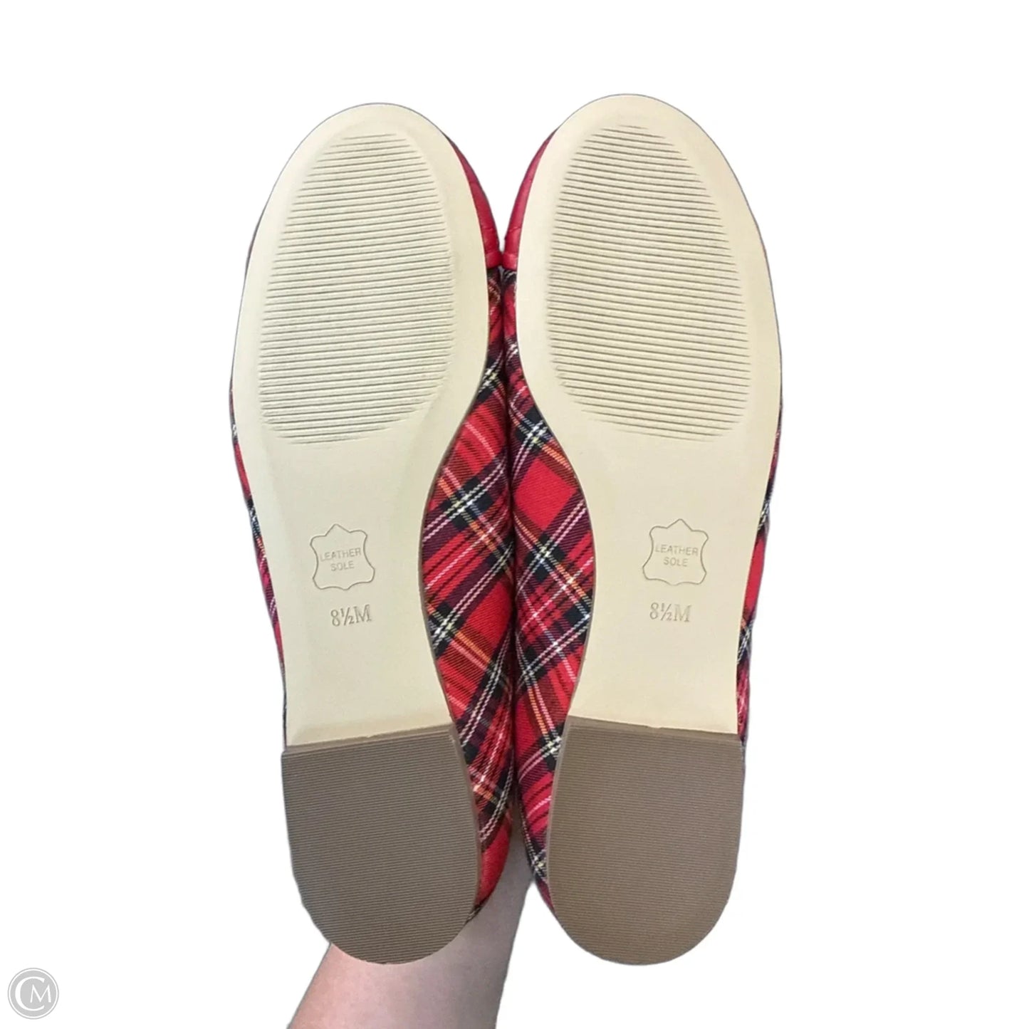 Shoes Flats By Talbots In Plaid Pattern, Size: 8.5