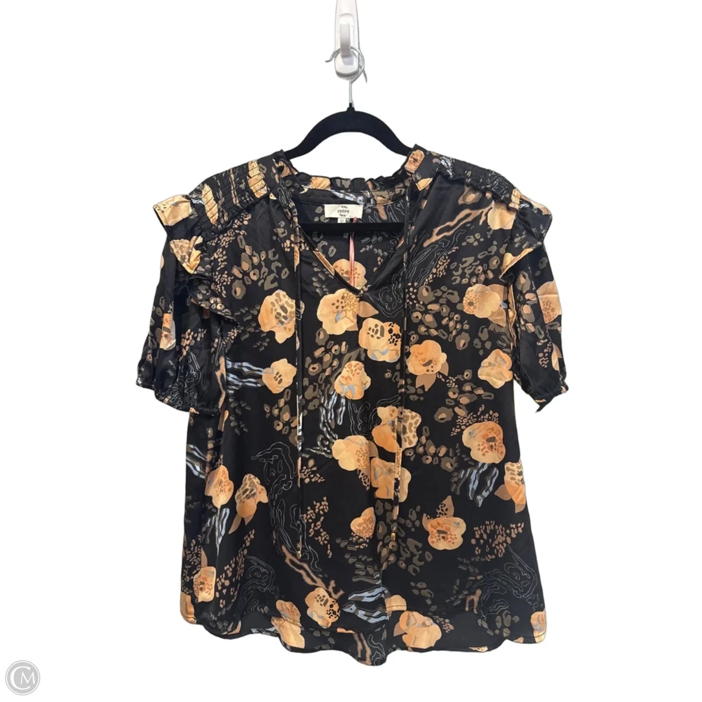 Top Short Sleeve By Entro In Animal Print, Size: M