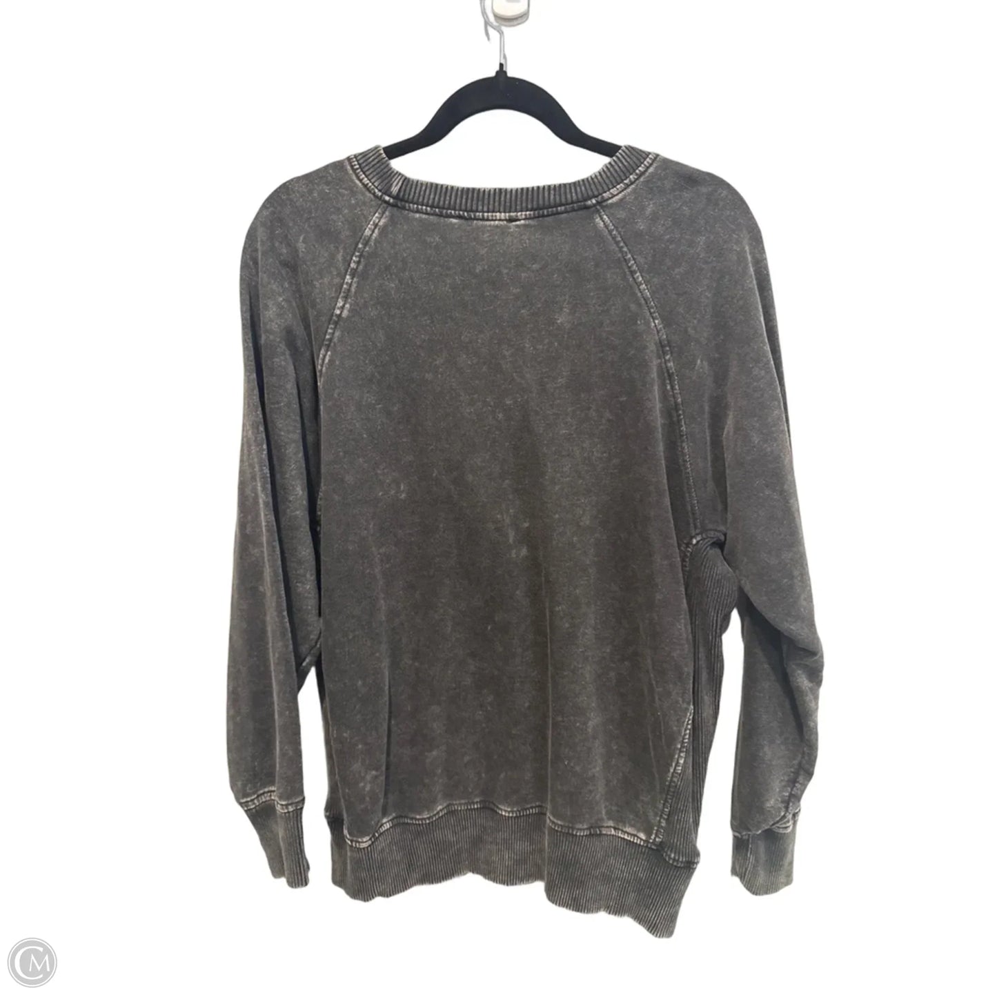 Top Long Sleeve By Zenana In Black, Size: M