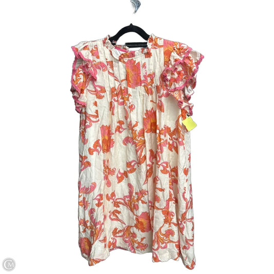 Dress Casual Short By Umgee In Floral Print, Size: L