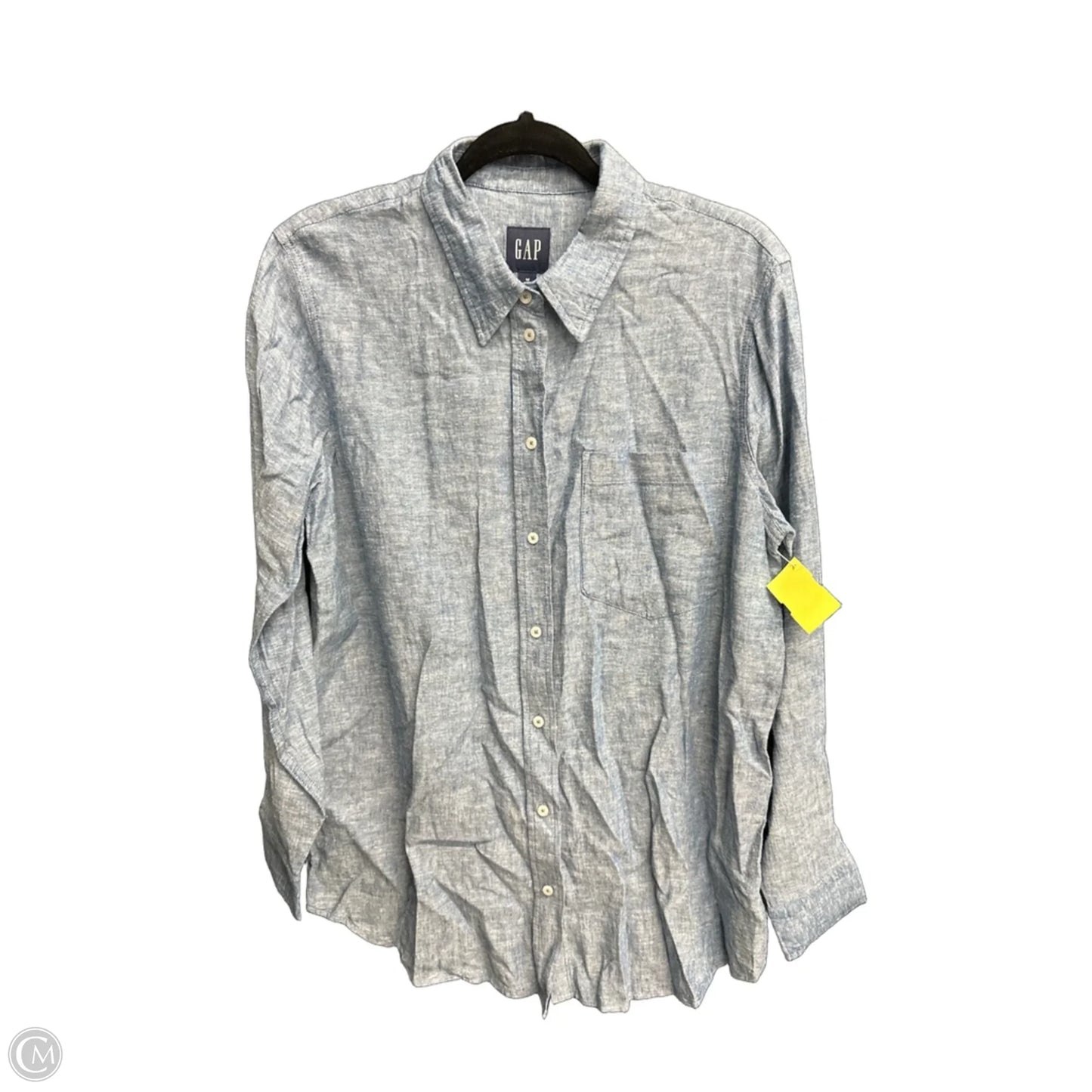 Top Long Sleeve By Gap In Blue, Size: M