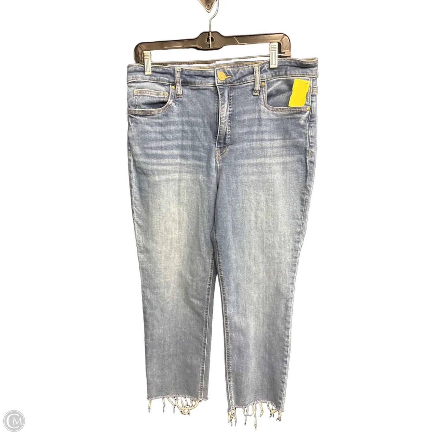 Jeans Straight By Kut In Blue Denim, Size: 12