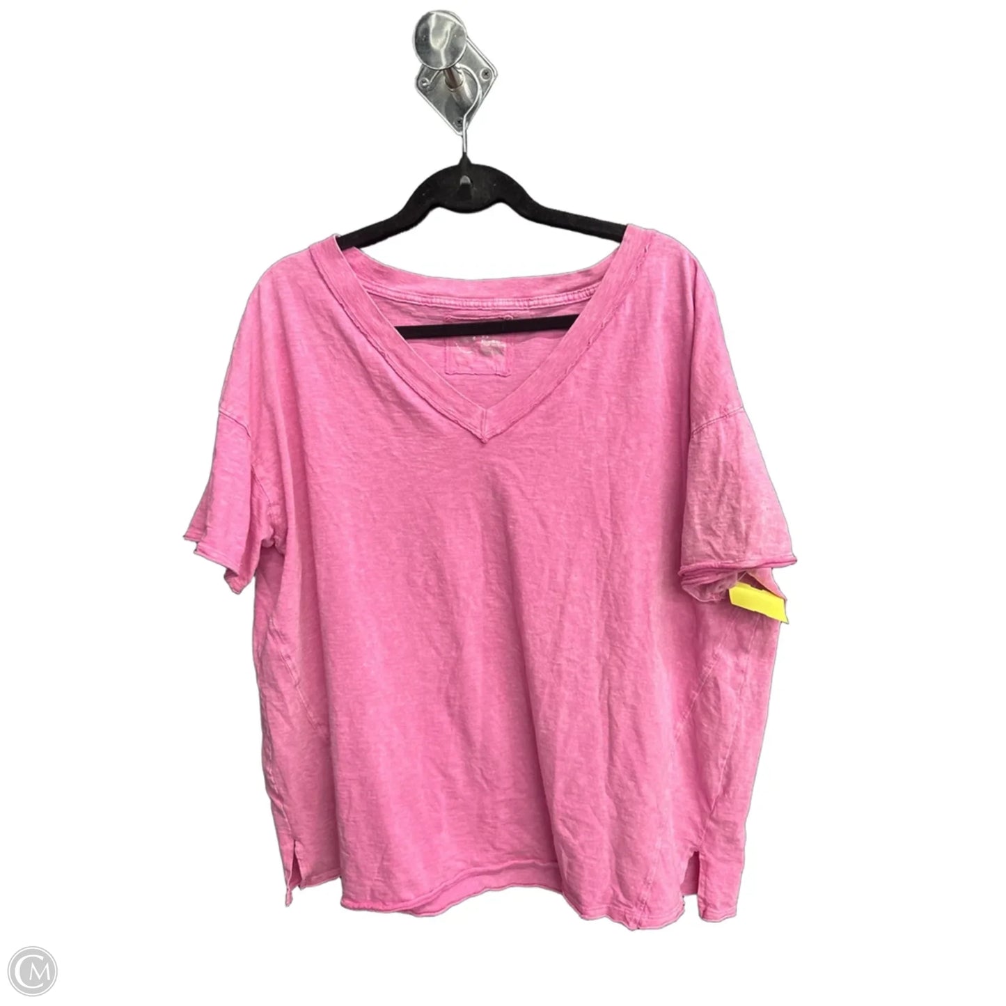Top Short Sleeve Basic By Aerie In Pink, Size: M